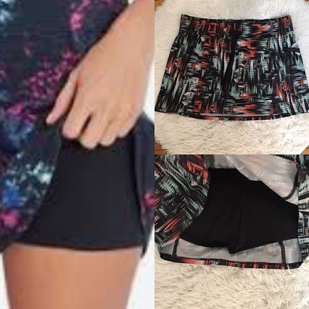 New! Marika shorts under silky skirt